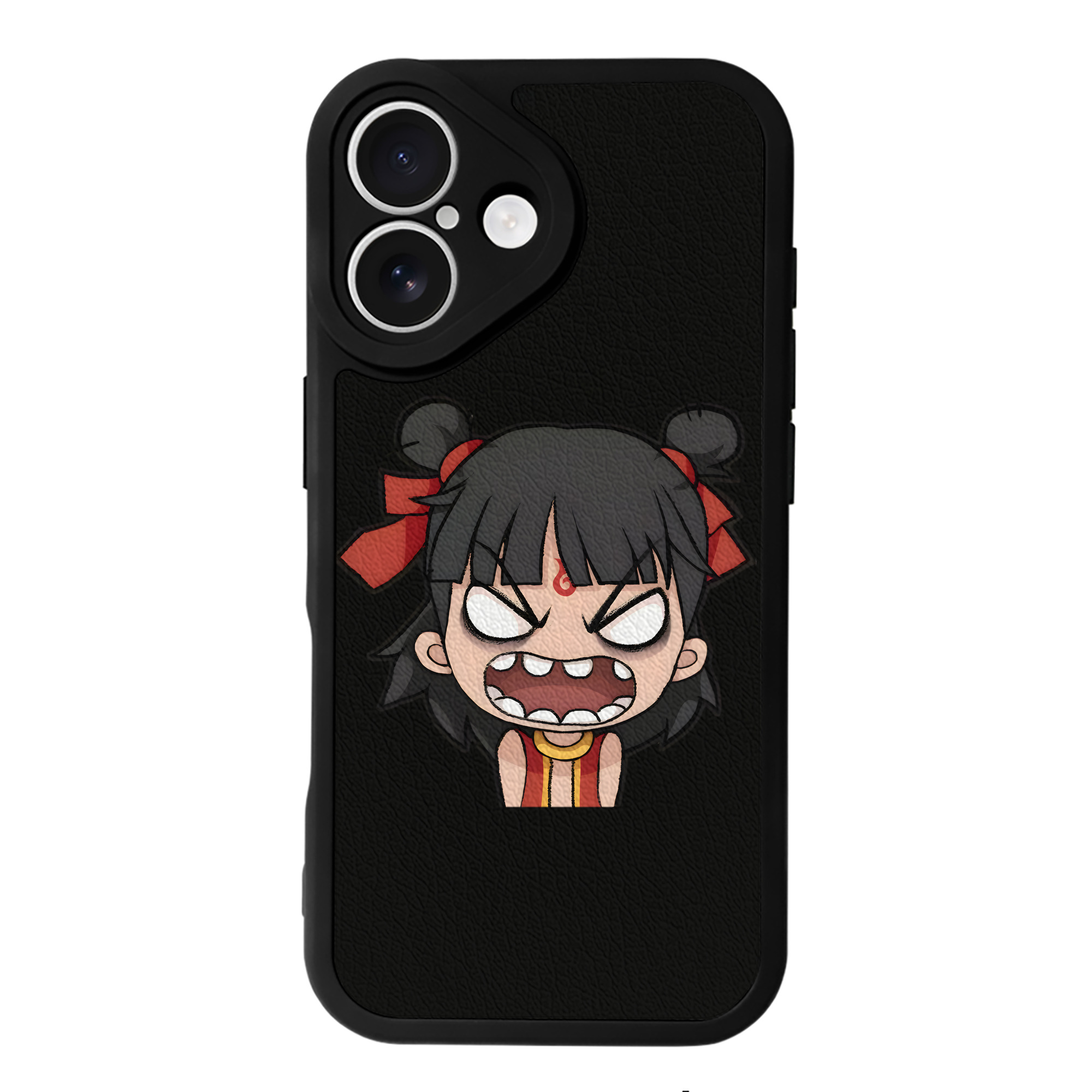 （画像用） Ne Zha 2 ナタ 魔童の大暴れ 【iPhone 16シリーズ対応】シリコンスマホケース（レザー調） 材質：シリコン